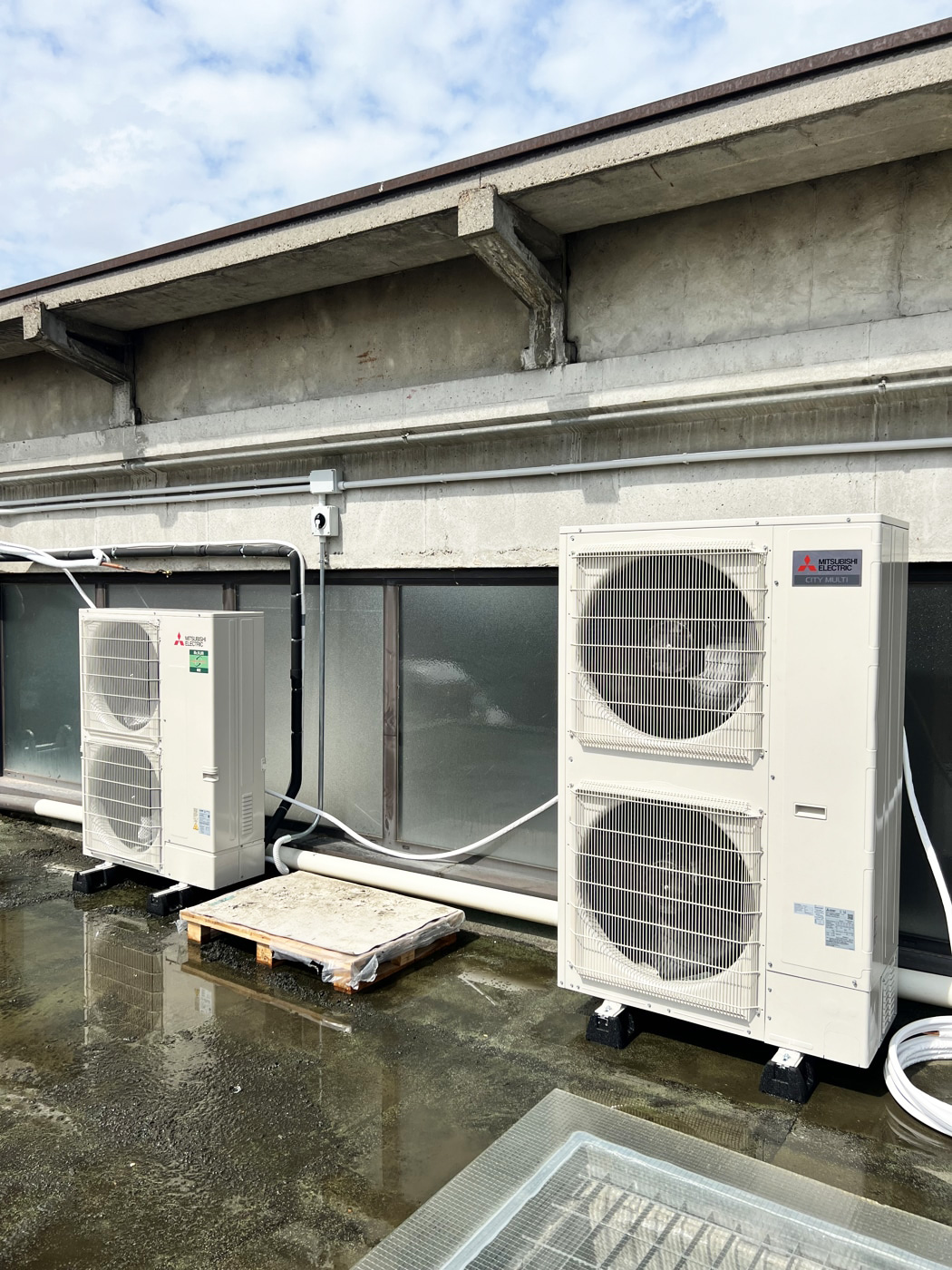 Impianto canalizzato microforato Mitsubishi Electric